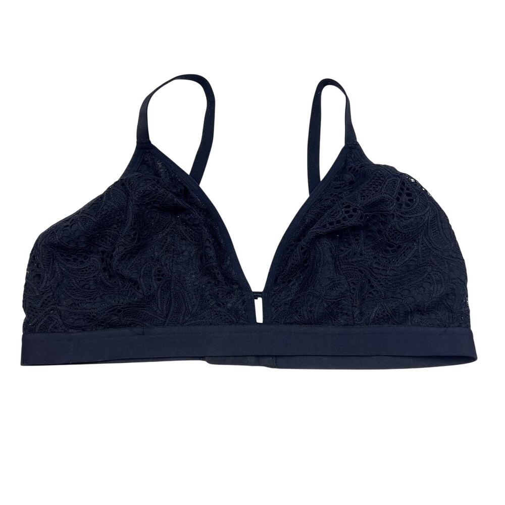 Lively Bralette Palm Lace Black Whimsigoth Fairy Goth Going Out Dark Coquette